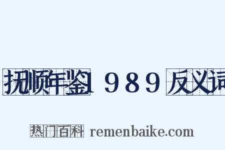 抚顺年鉴1989反义词是什么意思的图片